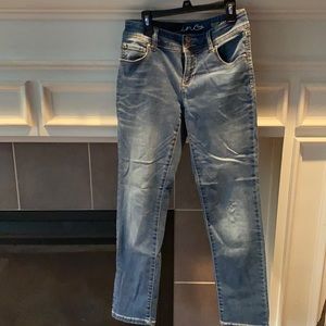 Inc straight leg faded jeans